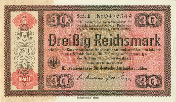 Germany P-209 - Foreign Paper Money
